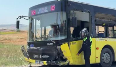 Arnavutköy'de İETT otobüsü ile otomobil kafa kafaya çarpıştı! 1 kişi hayatını kaybetti