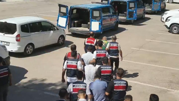 10 ilde suç örgütü operasyonu: 74 gözaltı