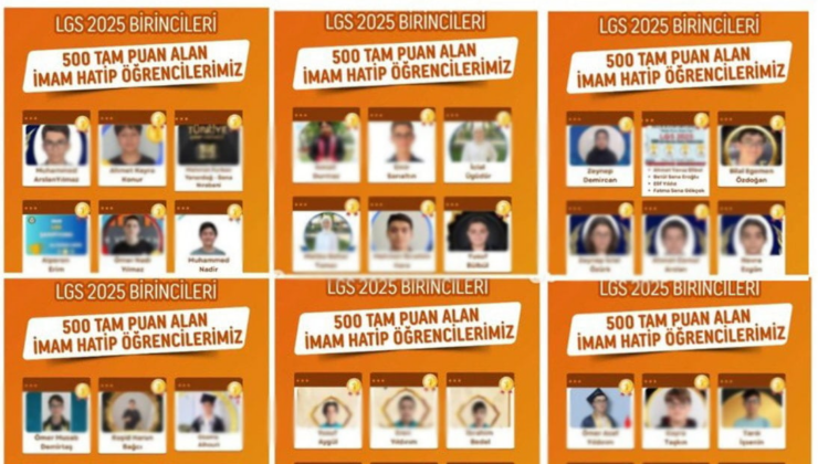 LGS'de aynı okuldan 36 İmam Hatipli tam puan aldı iddiası: Peş peşe listeler paylaşıldı