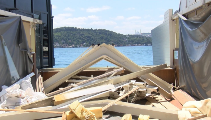 İstanbul Boğazı'ndaki kaçak yapılar yıkılmaya devam ediyor