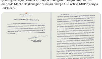 'LGS' önergesi AKP-MHP oylarıyla reddedildi