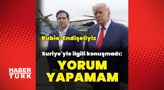 Trump Suriye için yorum yapmadı