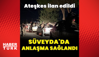 Süveyda'da anlaşma sağlandı