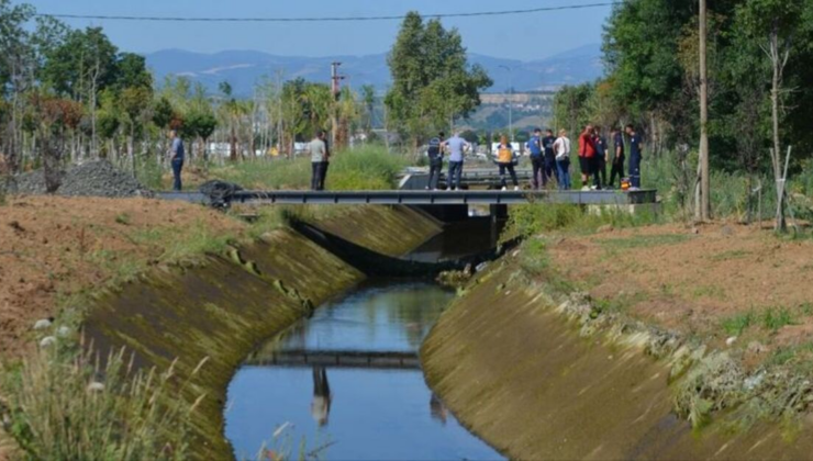 Sulama kanalında şüpheli ölüm!