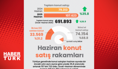 Haziran konut satış rakamları
