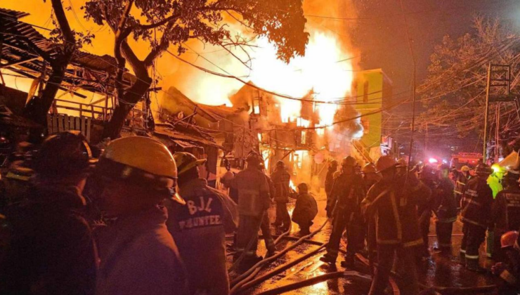 Filipinler'de yangın: Bin kişi evsiz kaldı
