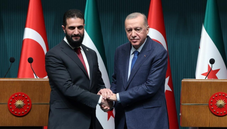 Erdoğan ve Şaraa İsrail'in saldırıları konuştu