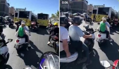 Hindistan değil Türkiye: İstanbul trafiğinde motosiklet yoğunluğu böyle görüntülendi