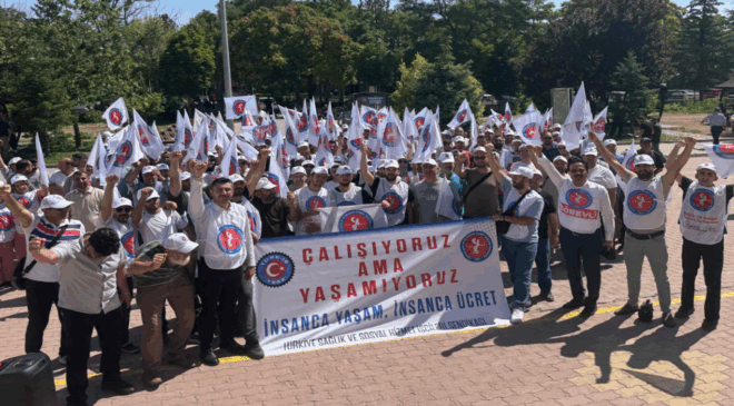 Konya’da sağlık işçileri iş bıraktı
