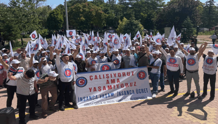 Konya’da sağlık işçileri iş bıraktı
