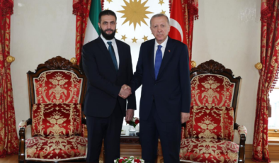 Cumhurbaşkanı Erdoğan, Ahmed Şara ile görüştü