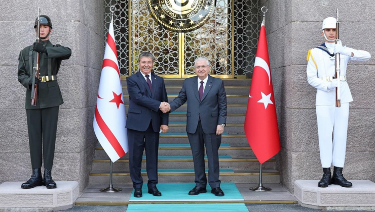 Bakan Güler, KKTC Başbakanı Üstel ile görüştü