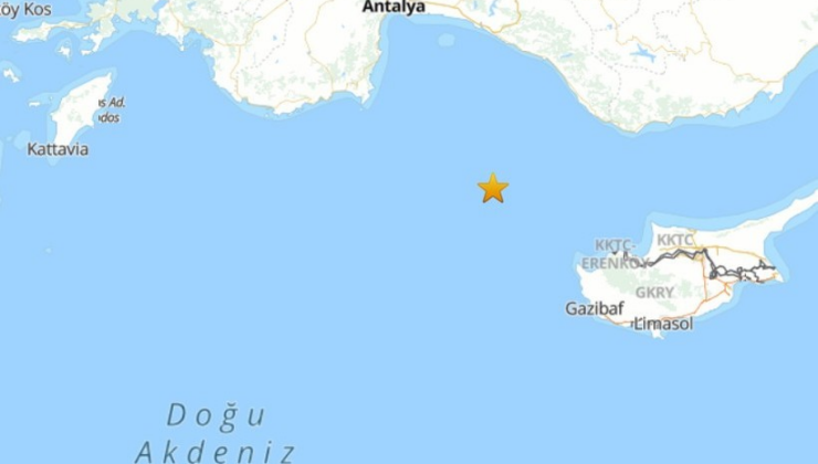 Son dakika: Antalya açıklarında şiddetli deprem