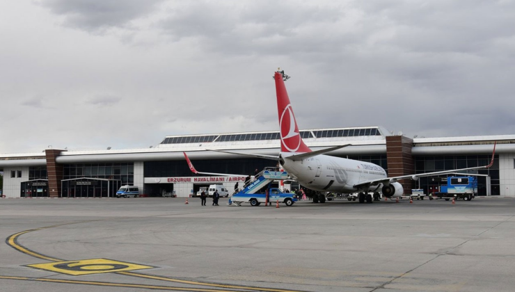 Erzurum Hava Limanı, yılın ilk yarısında 601 bin 241 kişiyi ağırladı