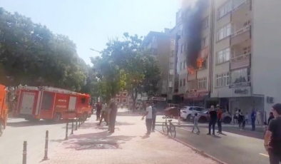 5 katlı apartmanda yangın