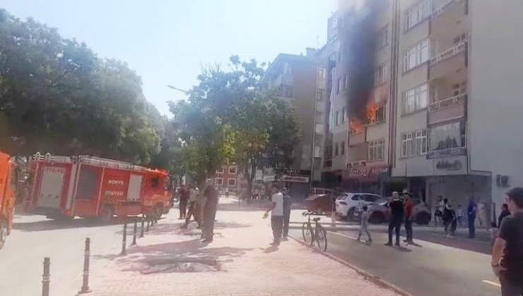 5 katlı apartmanda yangın