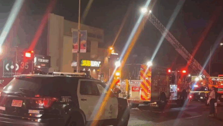 Los Angeles'ta araç kalabalığa daldı: 30 kişi yaralandı 10 kişinin durumu ağır