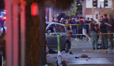 Los Angeles'ta araç kalabalığa daldı: 20'den fazla kişi yaralandı