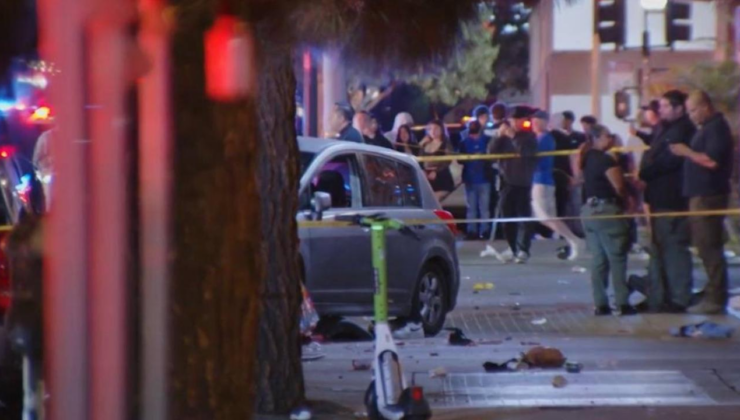 Los Angeles'ta araç kalabalığa daldı: 20'den fazla kişi yaralandı