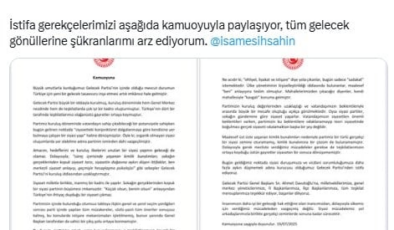Gelecek Partisi'nde istifa krizi! İki vekil birden ayrıldı