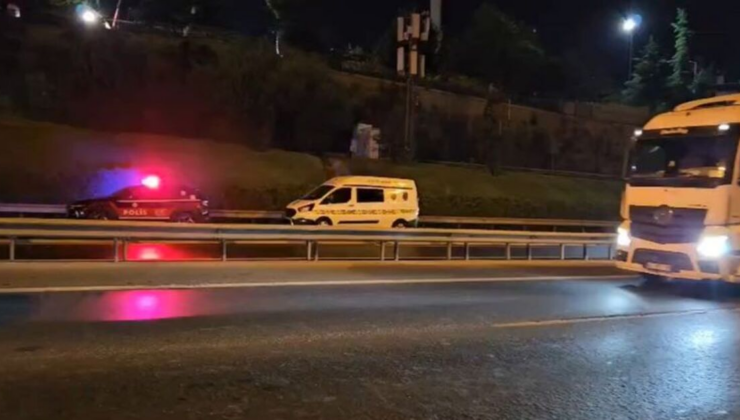 Otoyolda otomobilin çarptığı yaya öldü