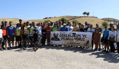 Göbeklitepe'yi insanlık tarihine kazandıran Prof. Dr. Schmidt anısına pedal çevirdiler
