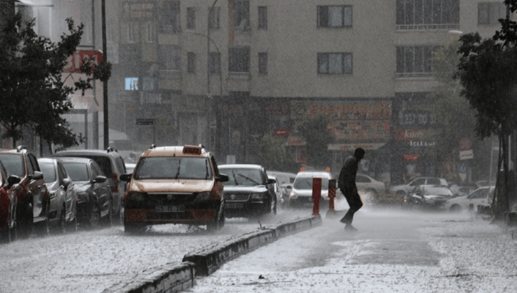 Erzurum'da sağanak etkili oldu