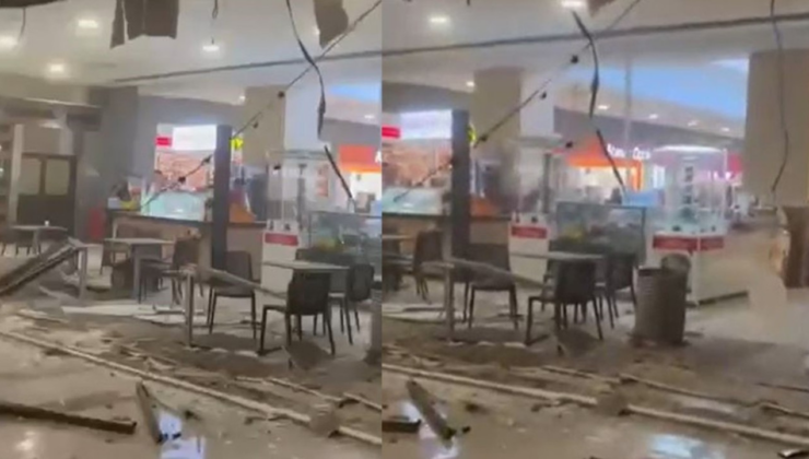 İstanbul'da AVM'nin asma tavanı çöktü: Yaralı var