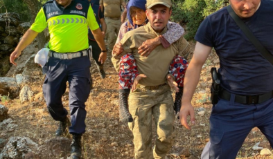 Burdur’da kayıp alzheimer hastası yaşlı kadın arazide sağ olarak bulundu
