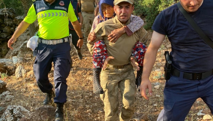 Burdur’da kayıp alzheimer hastası yaşlı kadın arazide sağ olarak bulundu