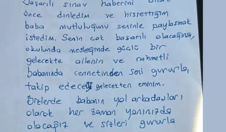 İmamoğlu'ndan Ferdi Zeyrek'in kızı Nehir'e özel mektup
