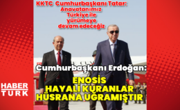 Cumhurbaşkanı Erdoğan ve KKTC Cumhurbaşkanı Tatar'dan açıklamalar