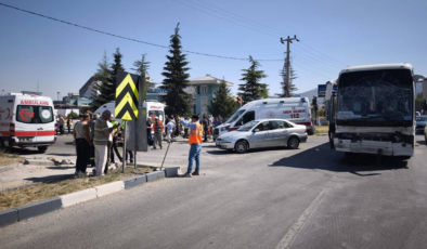 Kütahya'da işçi otobüsü tankerle çarpıştı: Çok sayıda yaralı var