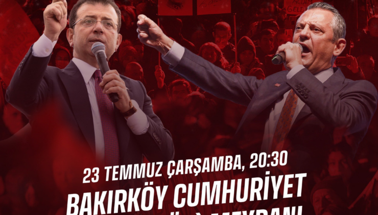 Belediye başkanı CHP'nin İstanbul'daki yeni miting adresini duyurdu