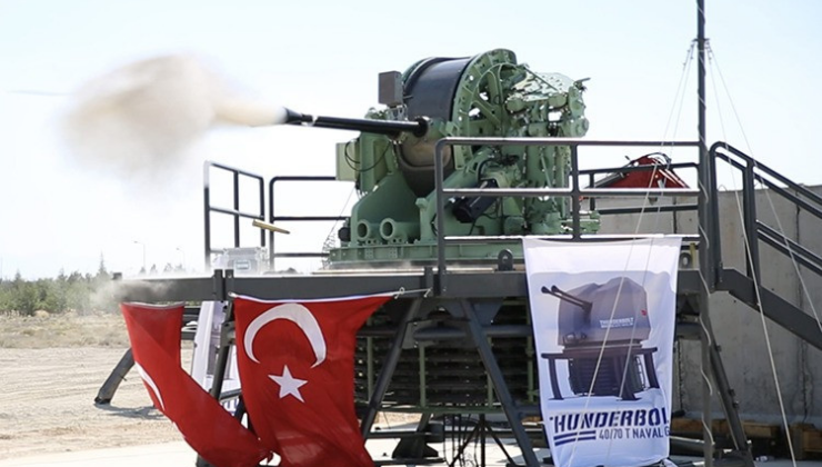 Dakikada 600 atış! Türkiye’nin milli THUNDERBOLT deniz topu görücüye çıkıyor