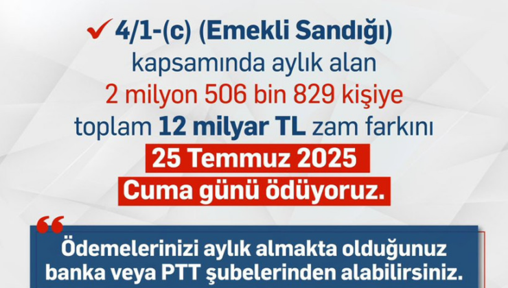 Emekli Sandığı aylığı alan vatandaşların zam farkları ne zaman yatacak? SGK açıkladı: İşte tarih