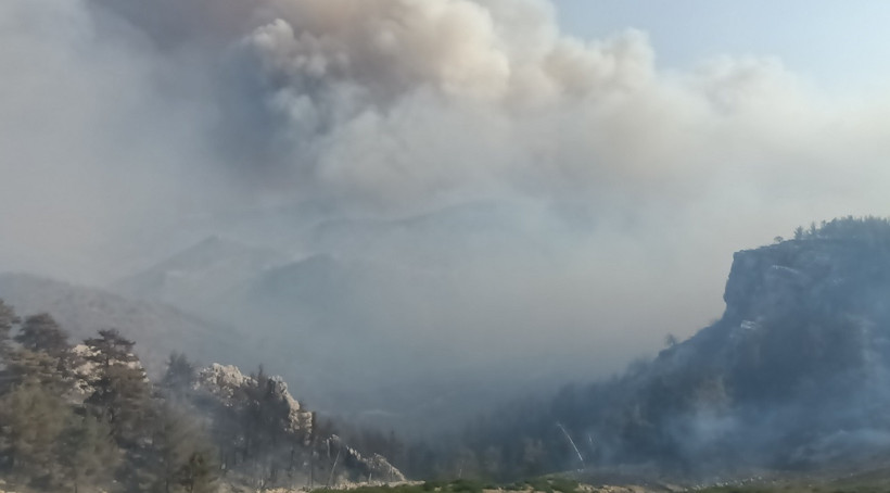 Mersin'de orman yangını! 3 mahalle tahliye ediliyor - Resim : 1