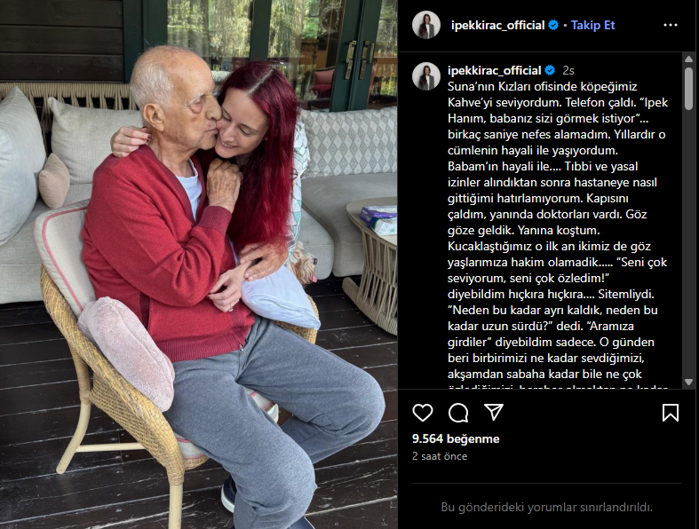 İpek Kıraç, babası İnan Kıraç ile barıştıklarını açıkladı: Gözyaşlarımıza hakim olamadık - Resim : 1