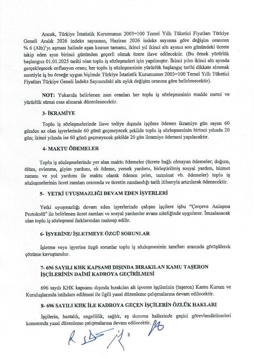 Son Dakika: TÜRK-İŞ ve HAK-İŞ kabul etti: Kamu işçisi zammında imzalar atıldı! - Resim : 3