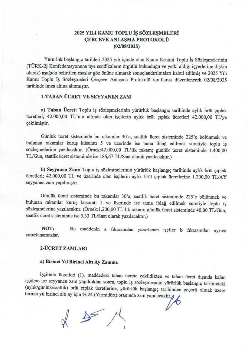 Son Dakika: TÜRK-İŞ ve HAK-İŞ kabul etti: Kamu işçisi zammında imzalar atıldı! - Resim : 1