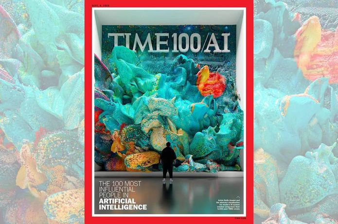 Sanatçı Refik Anadol, TIME100 AI kapağını tasarladı - Resim : 1