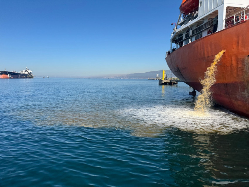 İzmit Körfezi'ni kirleten gemi hakkında yasal işlem başlatıldı - Resim : 1