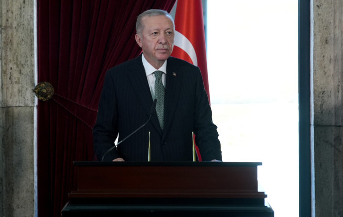 30 Ağustos Zaferi'nin 103. yıl dönümü: Cumhurbaşkanı Erdoğan ve devlet erkanı Anıtkabir'de - Resim : 1