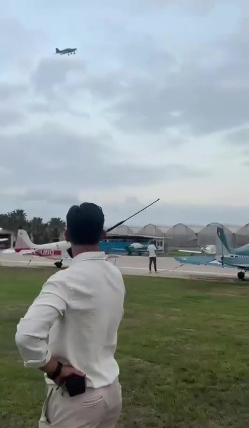 Adana'da düşen eğitim uçağı evlilik teklifi için havalanmış: İki kişi ağır yaralı (Video) - Resim : 2