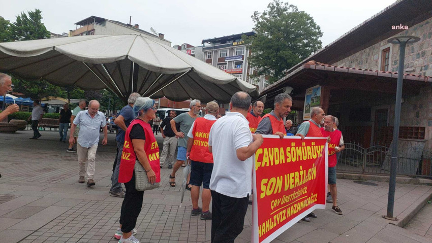 ÇAYKUR'un çay alım politikası Rize’de protesto edildi! Polis yürüyüşe izin vermedi - Resim : 1