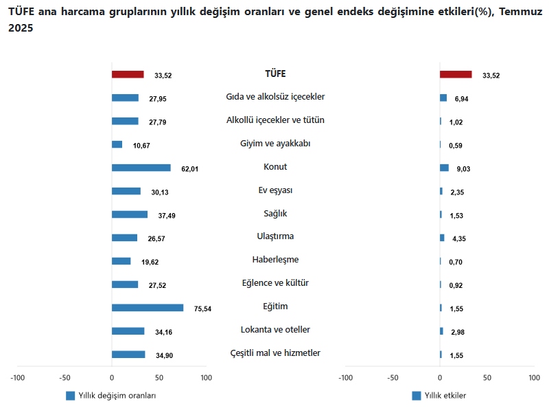 TÜİK duyurdu: Temmuz ayı enflasyonu açıklandı - Resim : 2