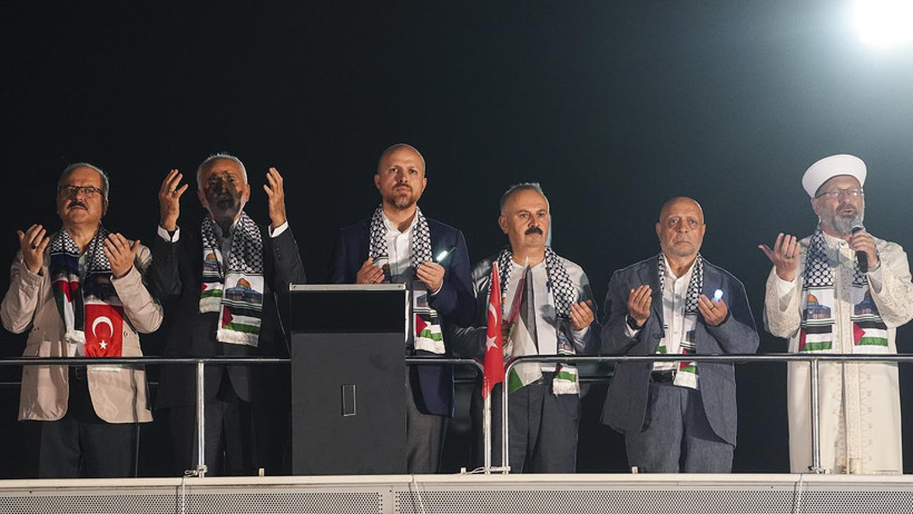 İstanbul’da 'Gazze'ye Umut Işığı Ol' yürüyüşü - Resim : 2