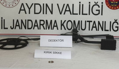 Aydın'da kaçak kazı yapan 5 kişi suçüstü yakalandı