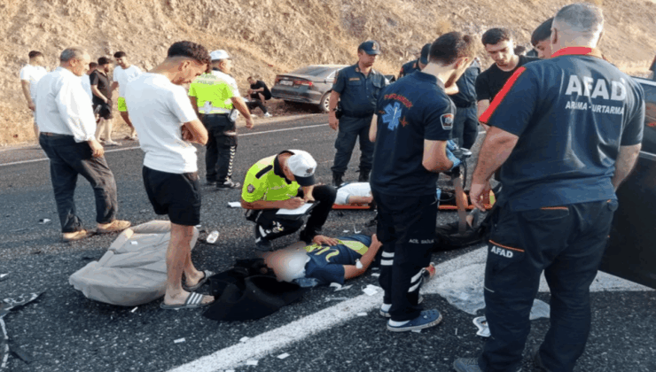 Elazığ’da otomobiller çapıştı: 1’i ağır, 6 yaralı