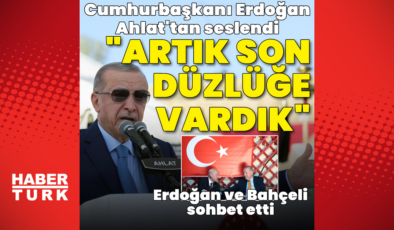 Cumhurbaşkanı Erdoğan: Şimdi son düzlüğe varmış bulunuyoruz